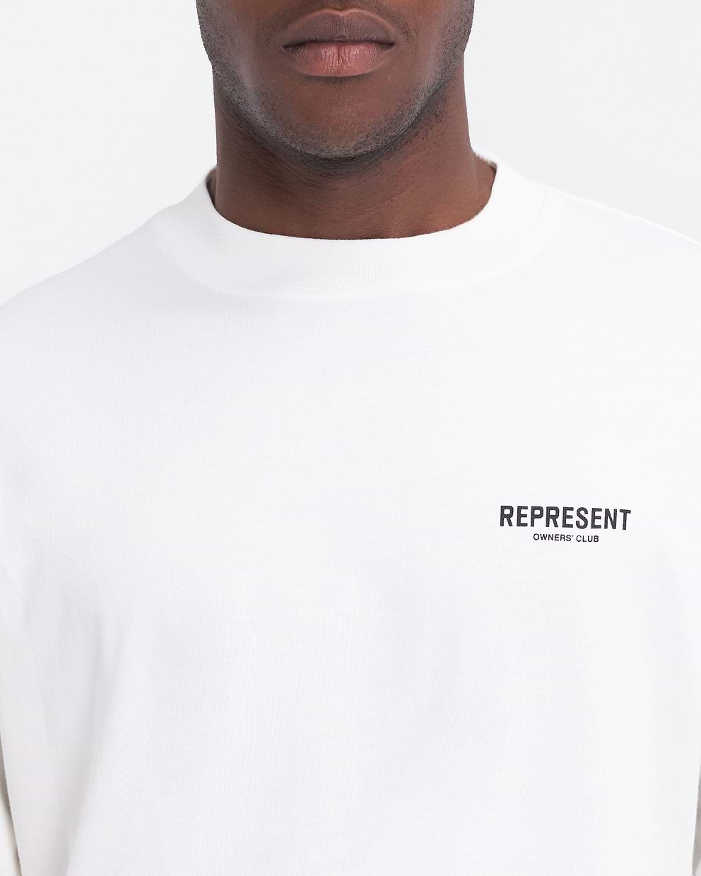 Represent Owners Club Long Sleeve T-Shirt - Flat White